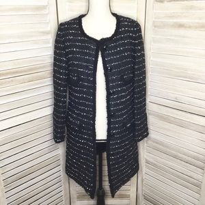 Ray Beams The Way Of Chic Boucle Long Blazer Coat